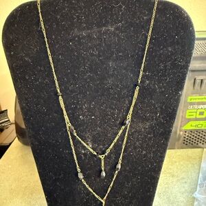 Robert Rose Signed Layered Y-Drop Necklace – Artisan Glass Beads